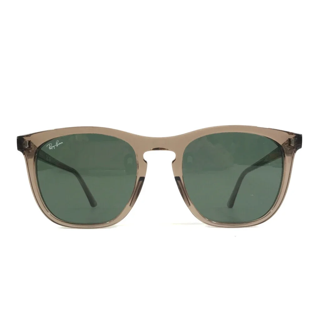Ray-Ban Sunglasses RB2210 8457/31 Transparent Brown Frames w/ Dark Green Lenses